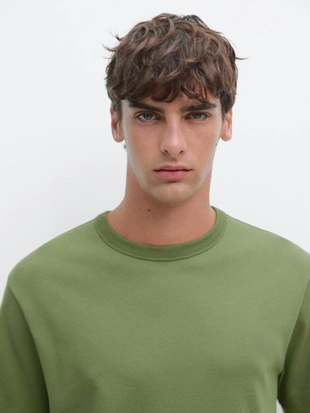 Футболка с коротким рукавом из 100% хлопка- Заказать в России