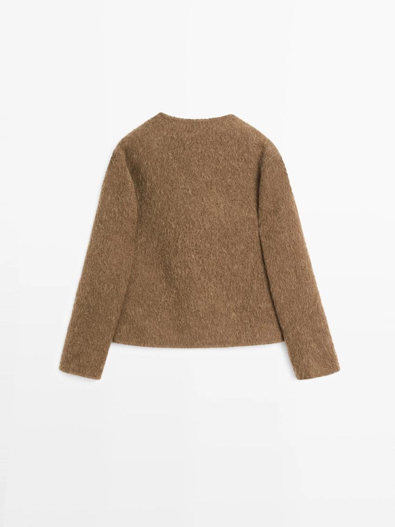 Куртка из мягкой альпакиевой шерсти