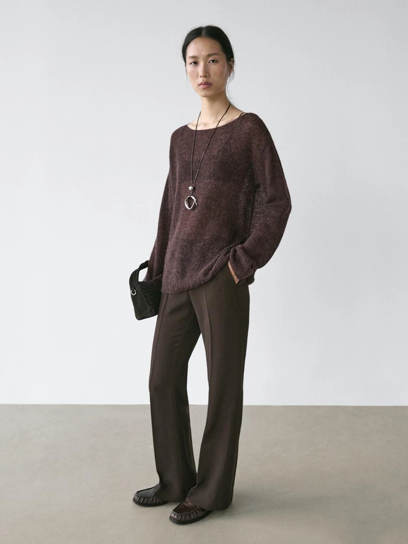 Свитер из альпаки и шерсти