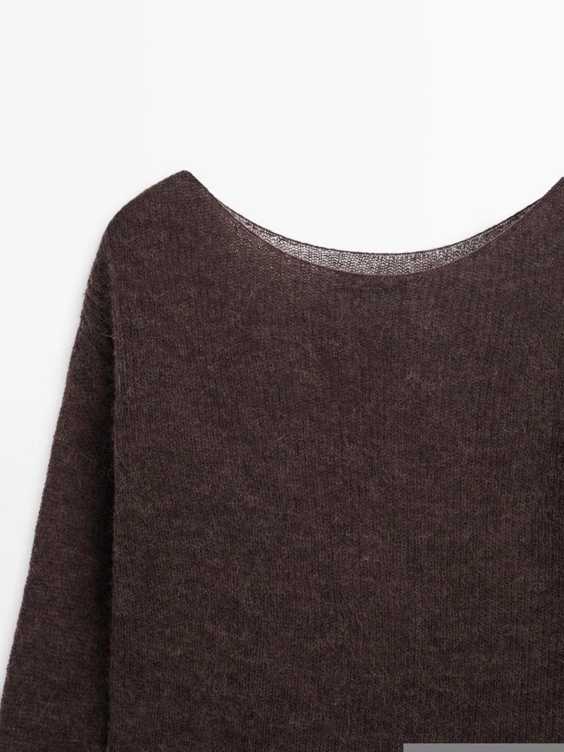 Свитер из альпаки и шерсти