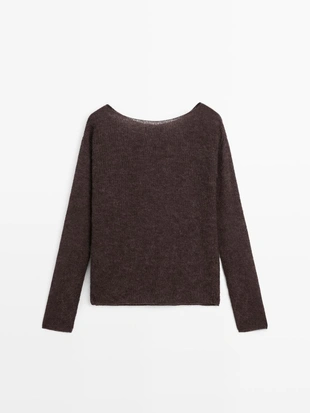 Свитер из альпаки и шерсти- Заказать в России