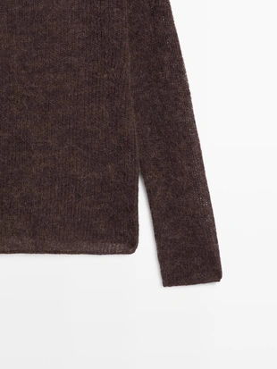 Свитер из альпаки и шерсти- Заказать в России