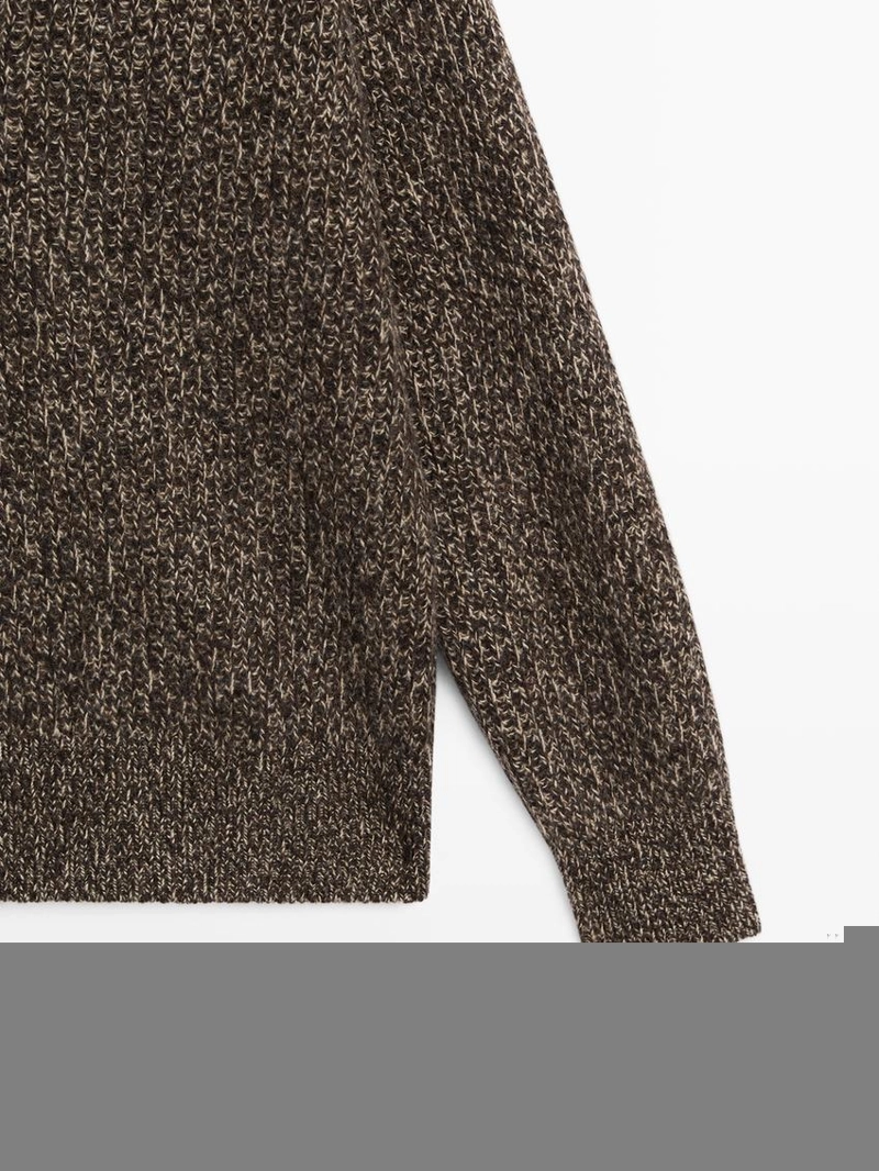 Водолазка massimo dutti из мулине с v-образным вырезом