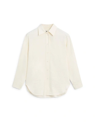 Рубашка с увеличенным размером и длинными рукавами- Заказать в России