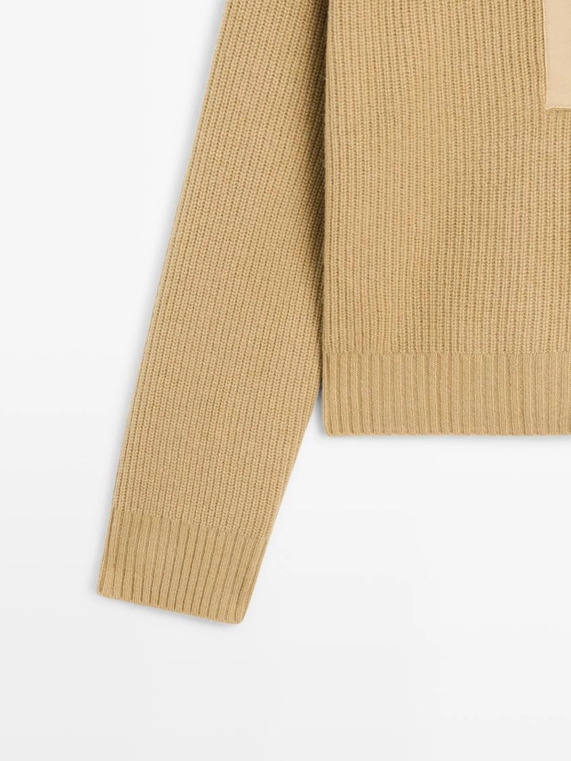 Трикотажный свитер из шерстяной смеси