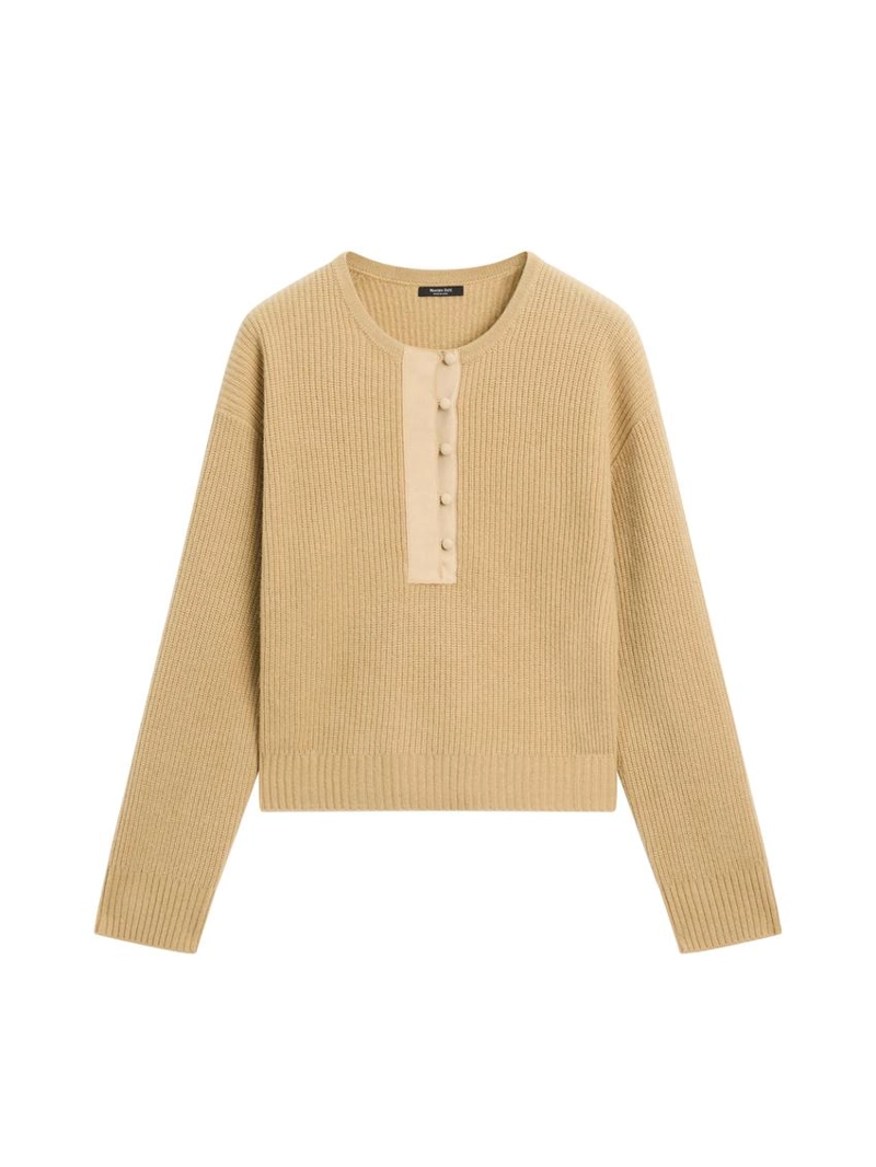 Трикотажный свитер из шерстяной смеси