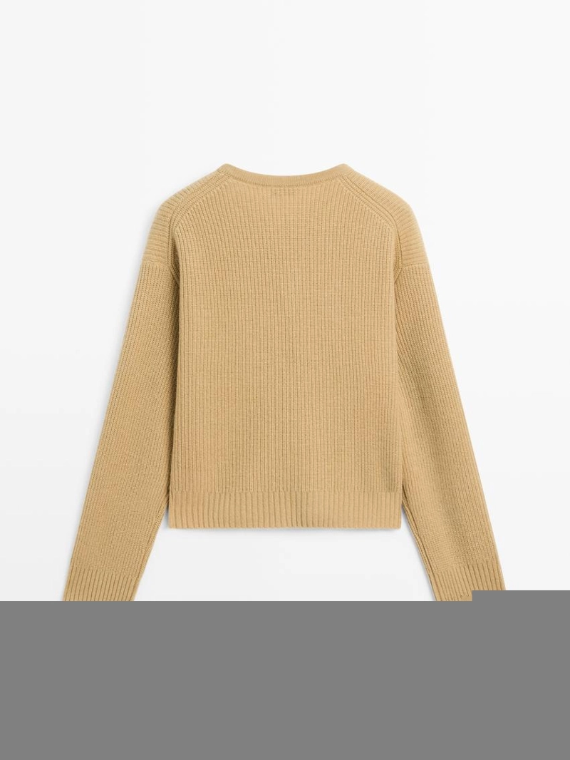 Трикотажный свитер из шерстяной смеси