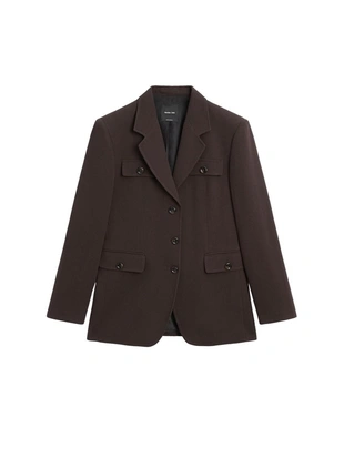 Пиджак с карманами и лацканом- Заказать в России