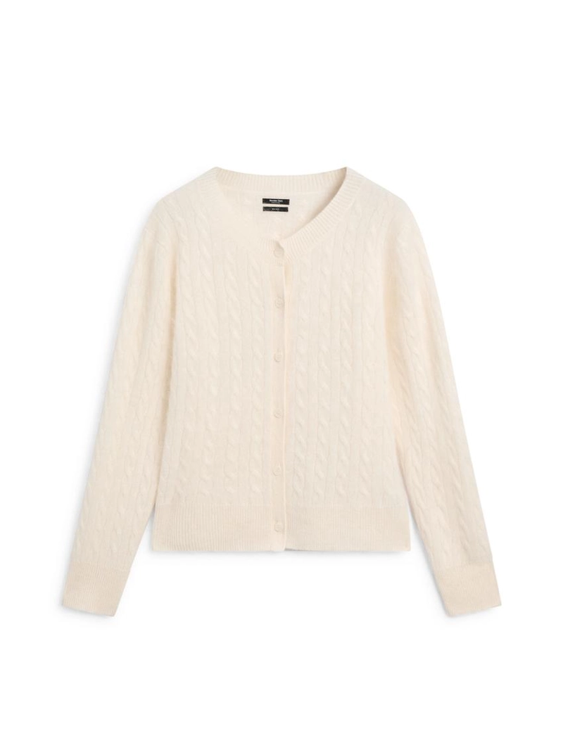 Кардиган с косами из 100% шерсти