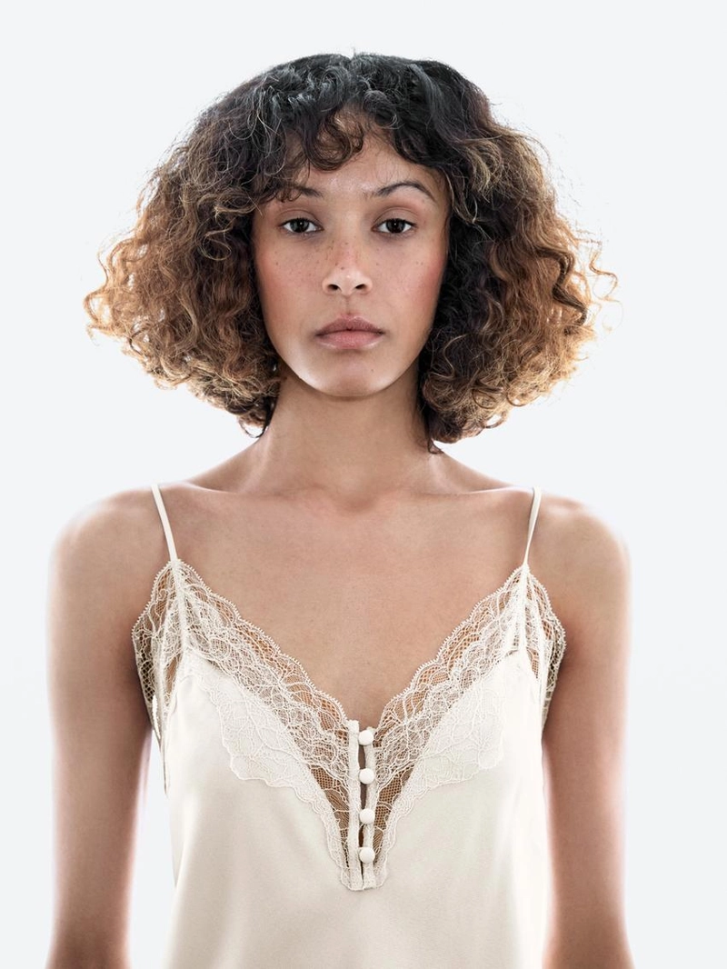 Топ-камисоль с пуговицами