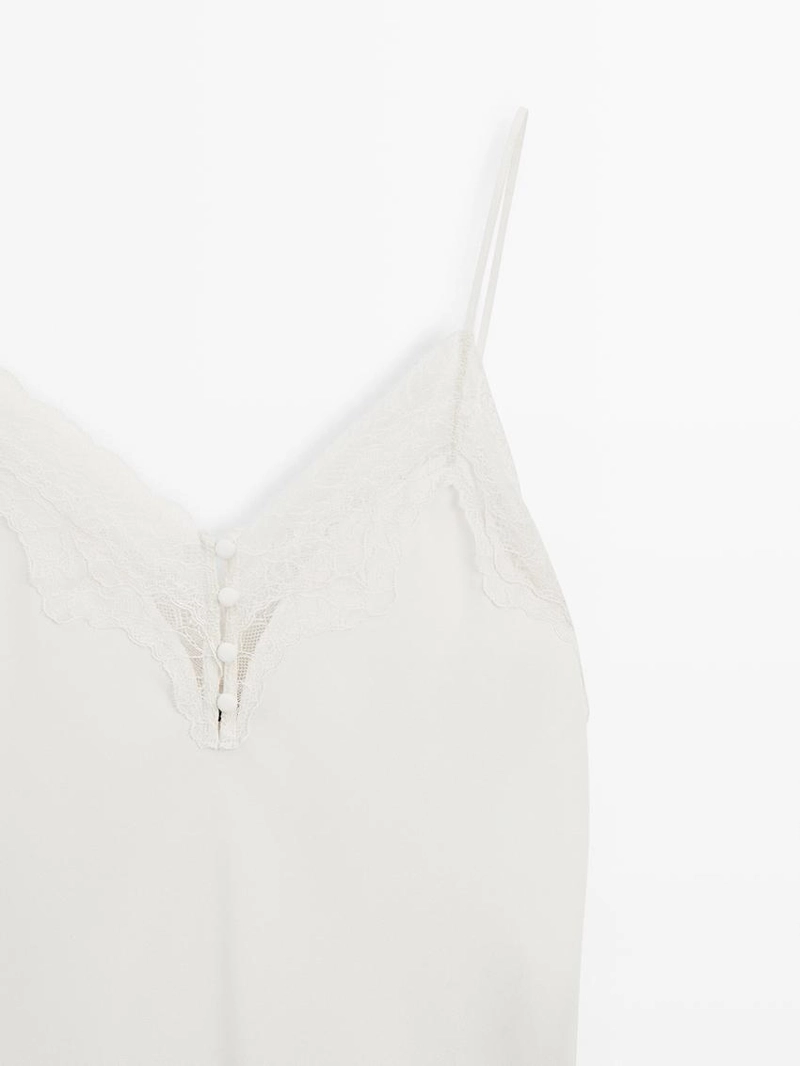 Топ-камисоль с пуговицами