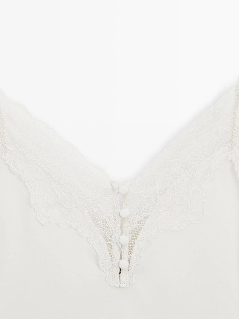 Топ-камисоль с пуговицами