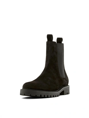 Сапоги CHELSEA из разделанной кожи до колена- Заказать в России