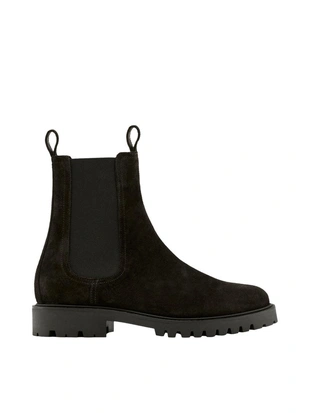 Сапоги CHELSEA из разделанной кожи до колена- Заказать в России