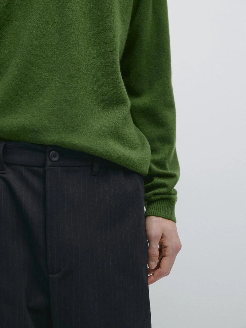 Полосатые брюки джоггеры с утягивающими манжетами