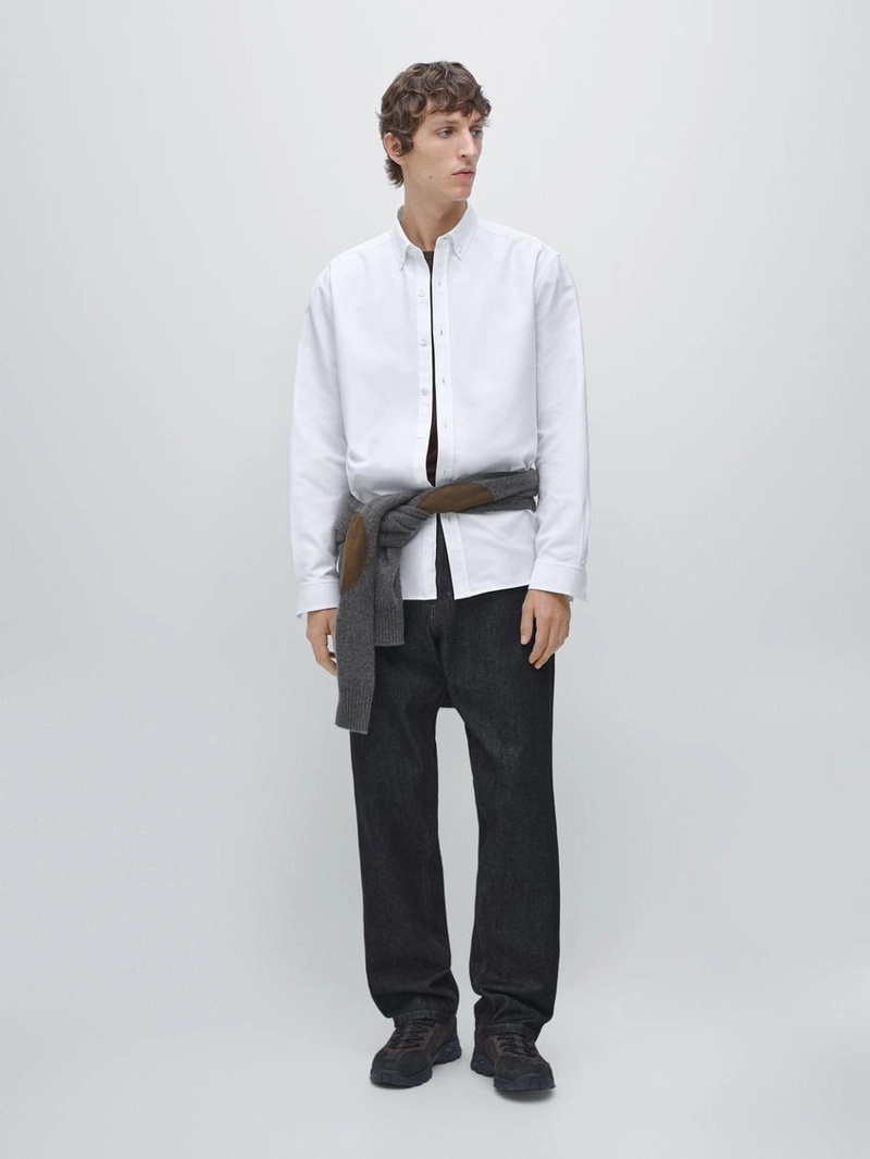 Рубашка из 100% хлопка оксфорд