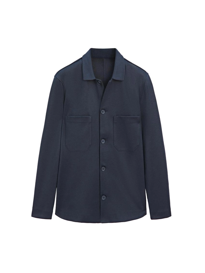 Рубашка-овершерт с пуговичными карманами