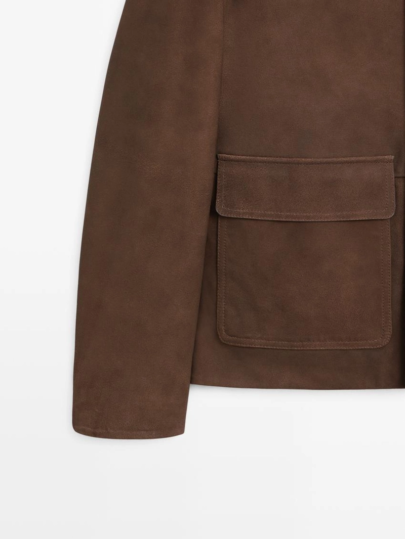 Куртка рабочая из замши