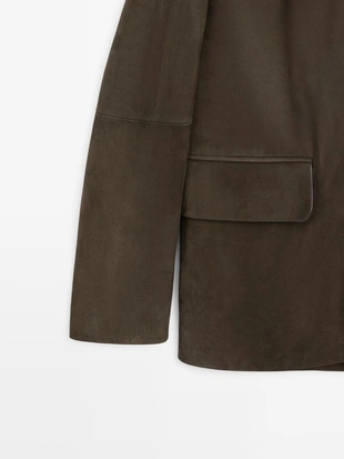 Замшевый блейзер- Заказать в России