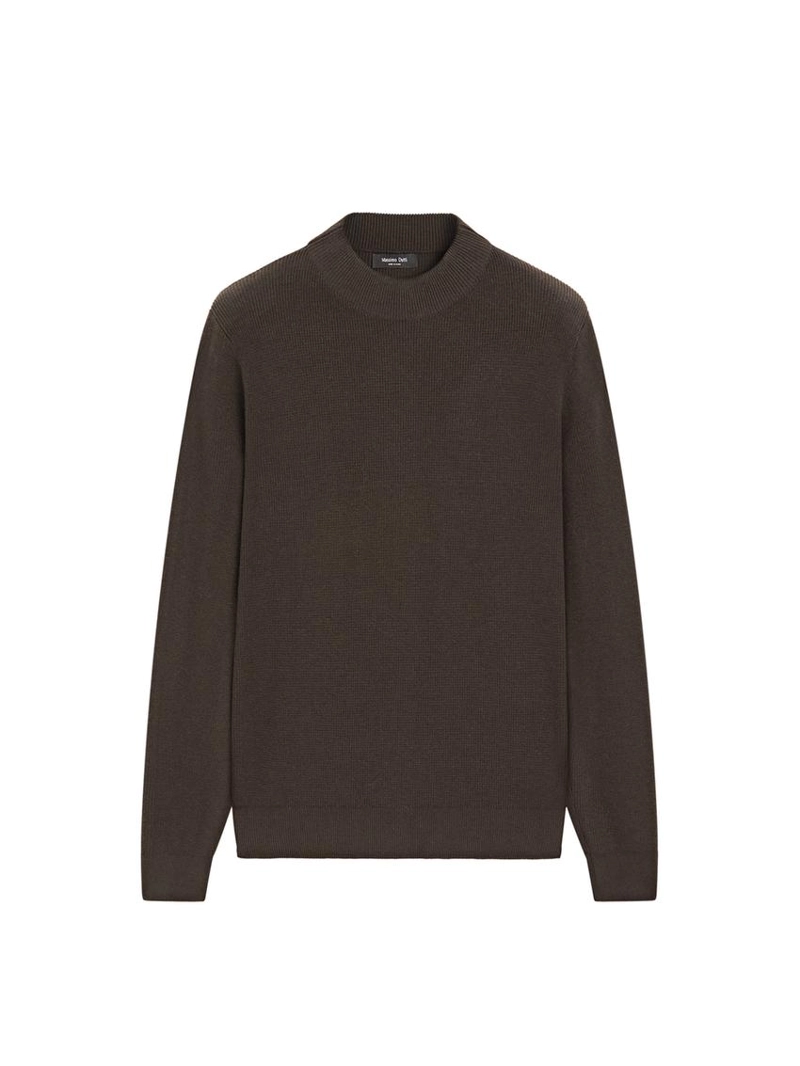 Вязанный свитер из хлопкового микса с макдональдом