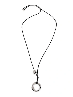 Кожаное ожерелье с неправильным элементом- Заказать в России