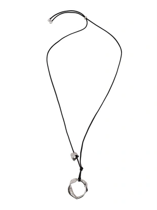 Кожаное ожерелье с неправильным элементом- Заказать в России