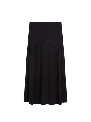 Юбка миди с боковыми складками- Заказать в России