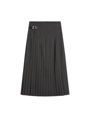 Плиссированная юбка миди с аппликацией- Заказать в России