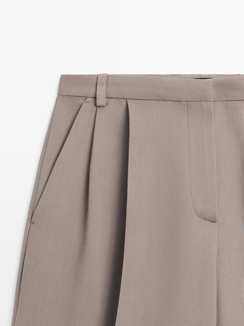 Потрясающие длинные широкие бермуды на завышенной талии