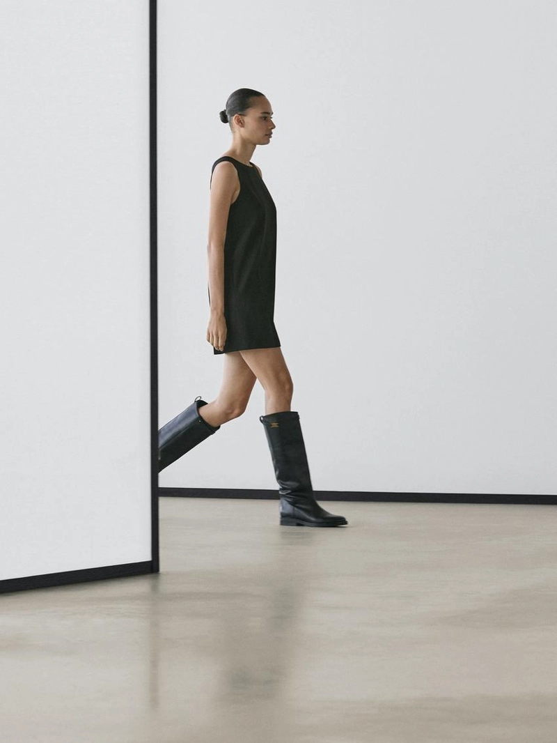 Мини-платье из шерстяной смеси