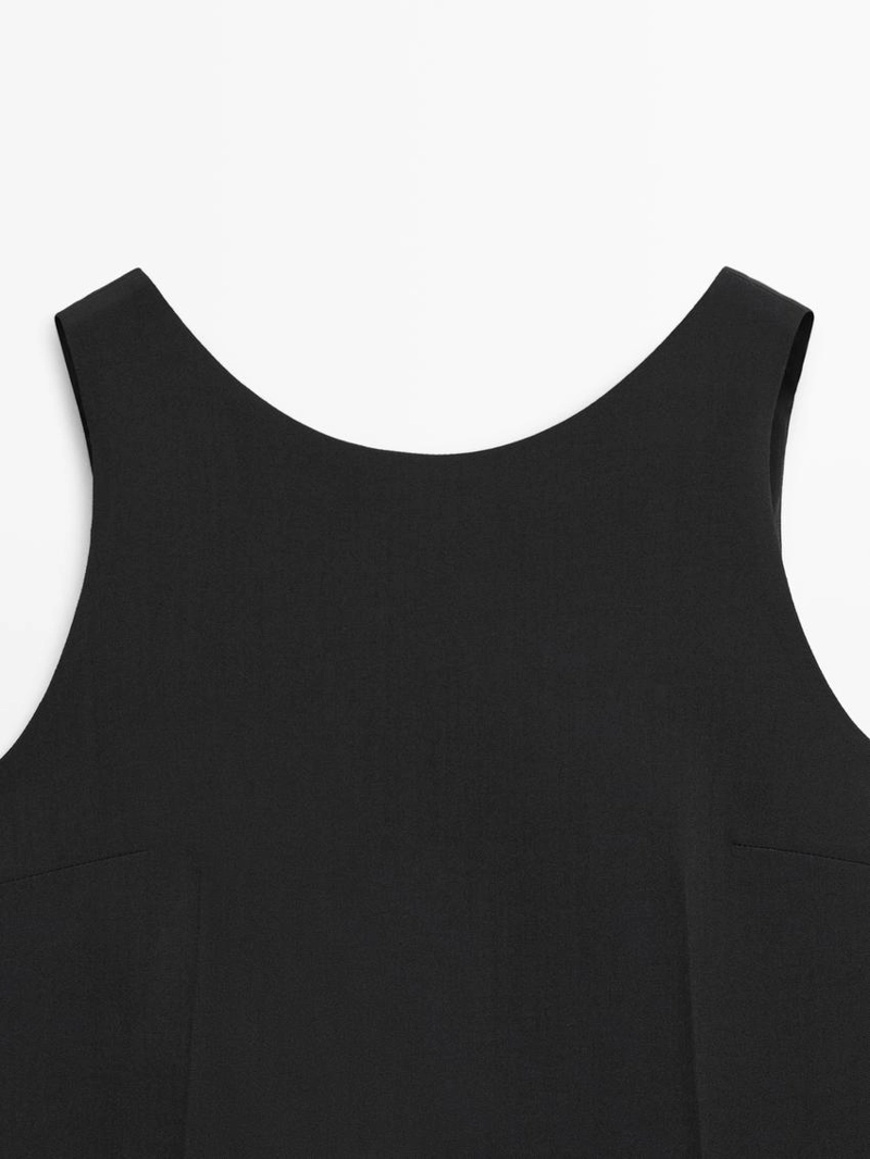 Мини-платье из шерстяной смеси