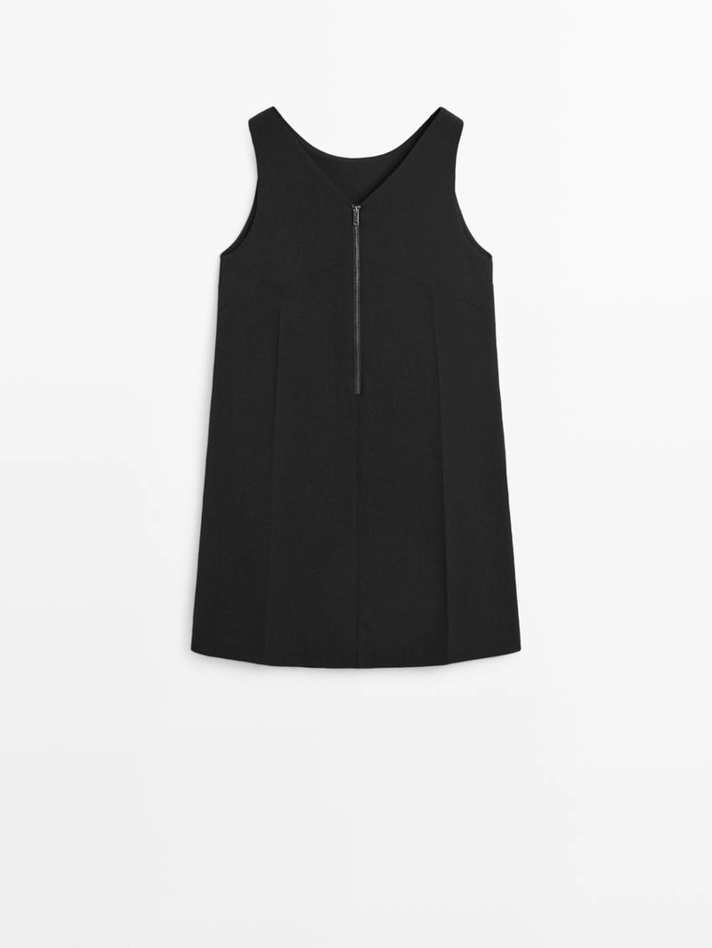 Мини-платье из шерстяной смеси