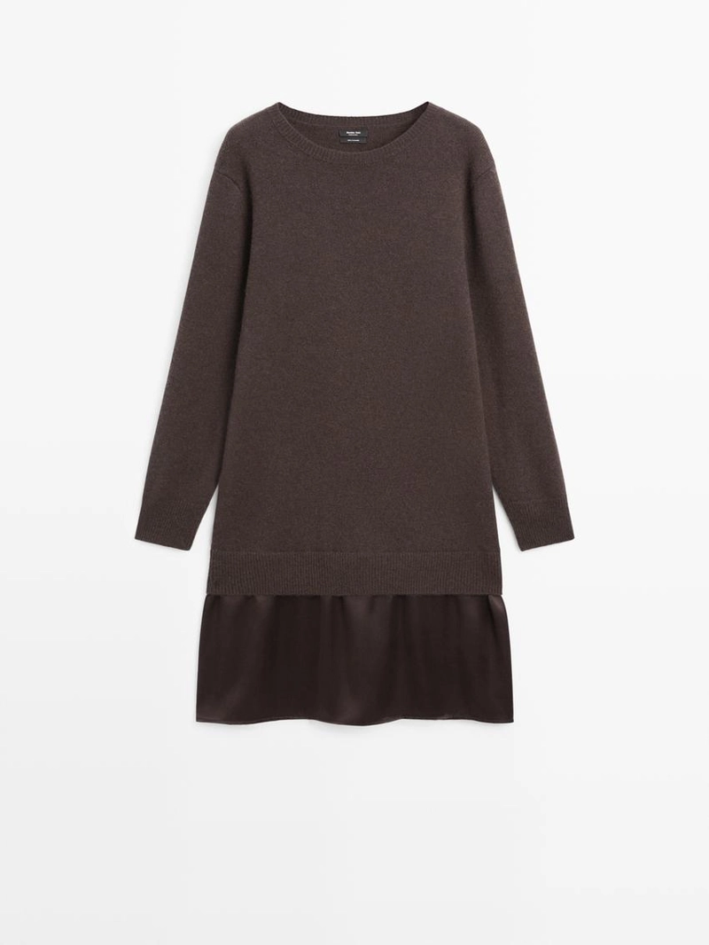 Платье из 100% кашемира