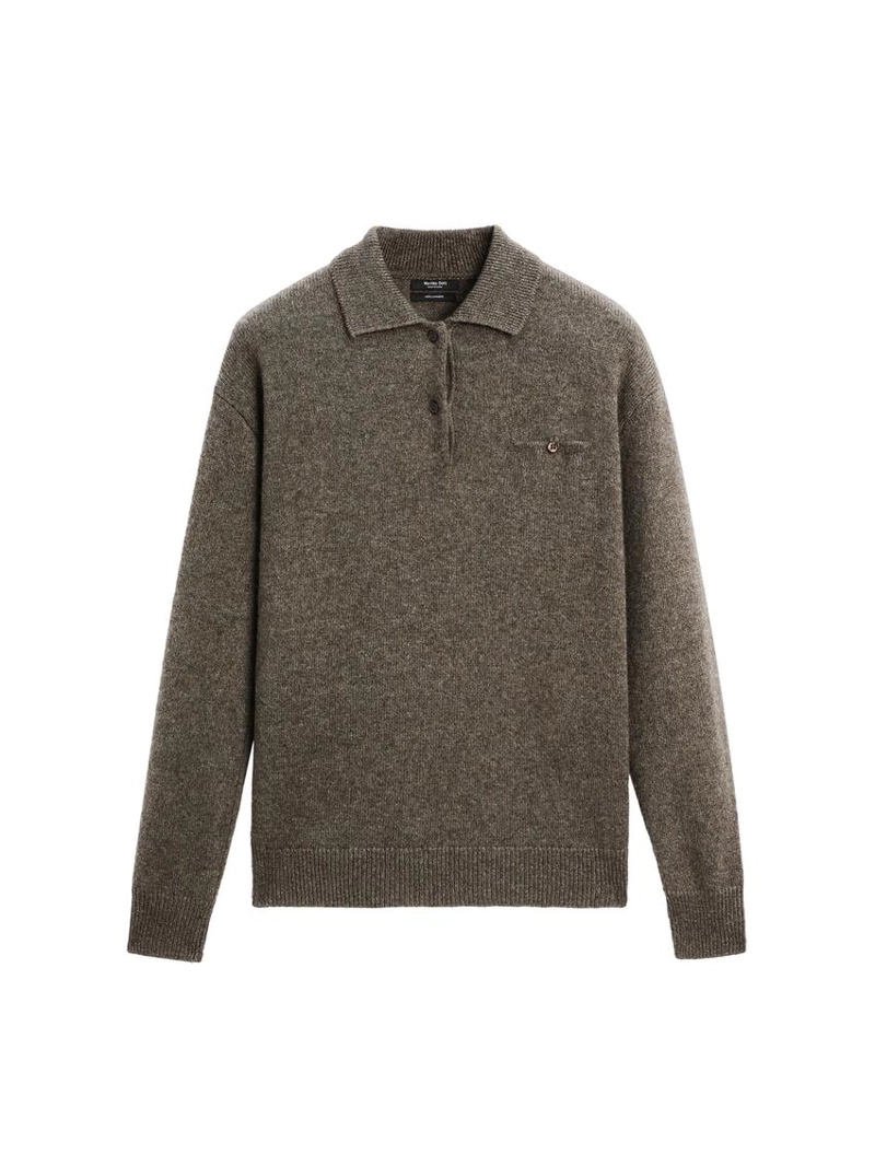 Джемпер с карманом деталь 100% кашемир