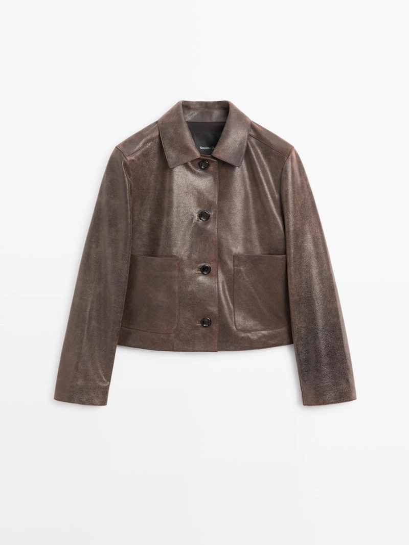 Куртка из замши