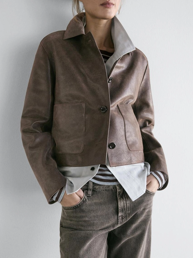 Куртка из замши