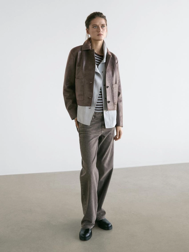 Куртка из замши