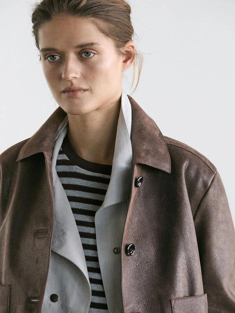 Куртка из замши