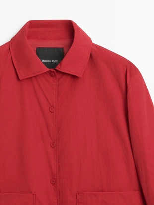 Купить Massimo Dutti Короткий пуховик с карманом