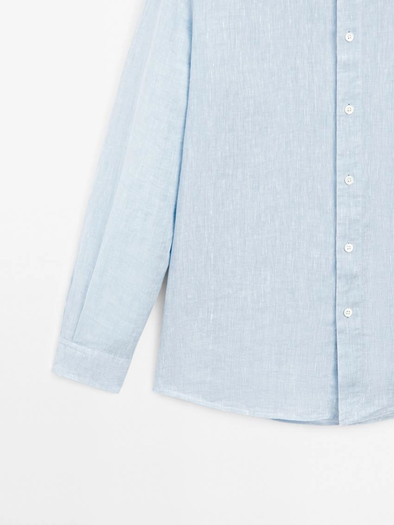 Рубашка из 100% льна в стиле slim fit