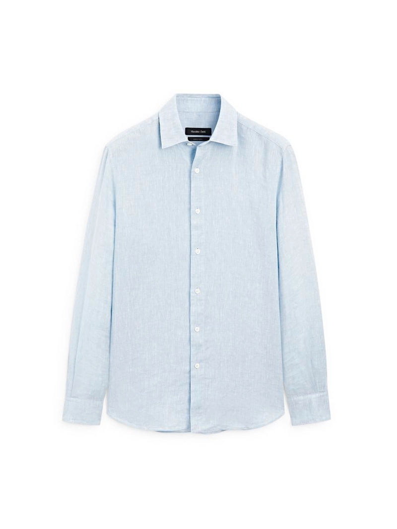 Рубашка из 100% льна в стиле slim fit