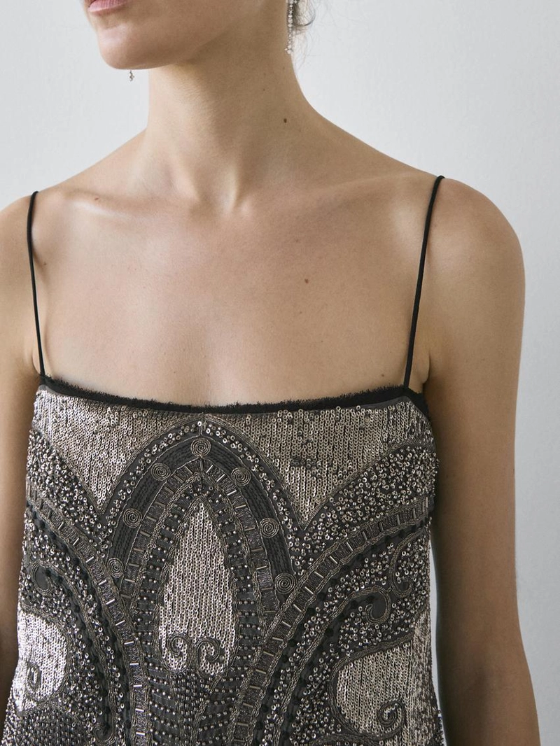 Платье-бюстье с вышивкой - studio