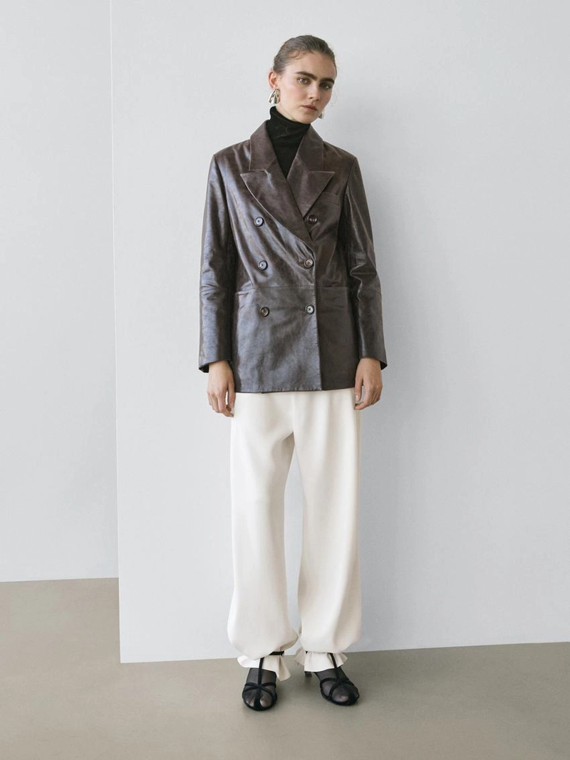 Жакет из овечьей кожи с покрытием нубук - studio