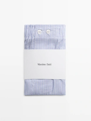 Боксеры в полоску из 100% хлопка- Заказать в России