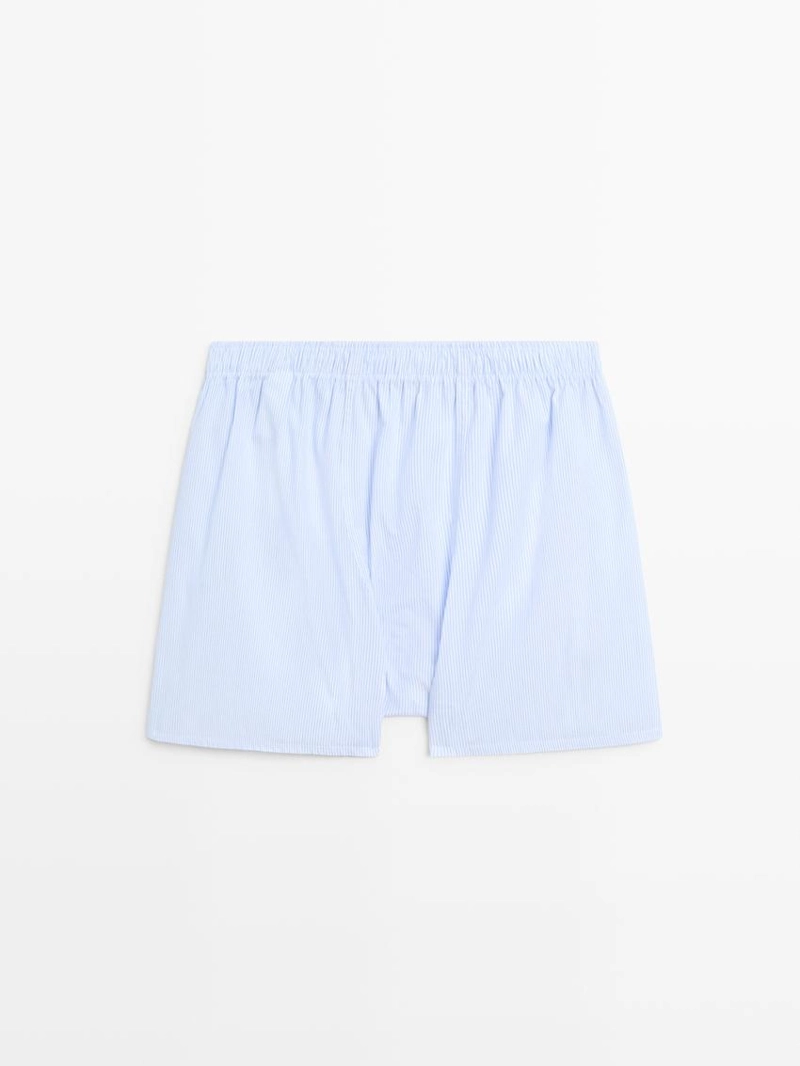 Хлопковые полосатые боксеры 100%