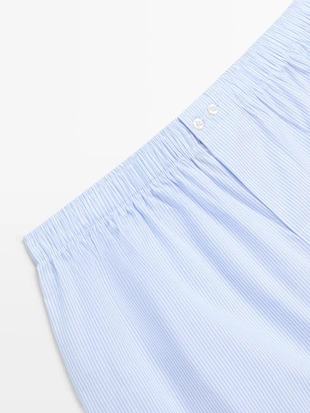 Хлопковые полосатые боксеры 100%- Заказать в России