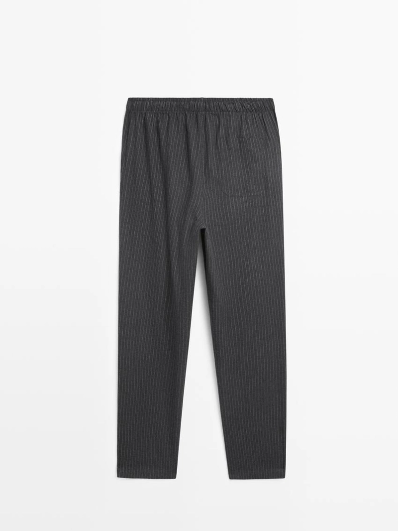 Пижама в полоску из 100% хлопка с длинным рукавом