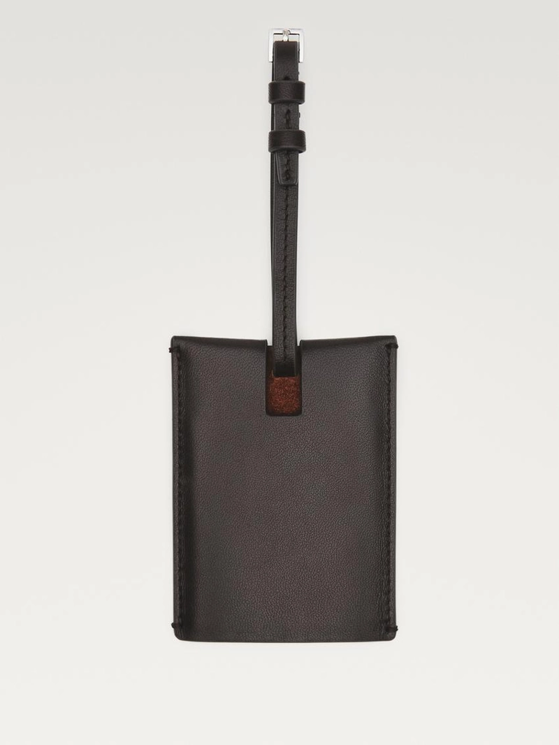 Багажная бирка из натуральной кожи наппа