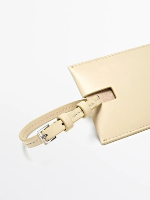 Багажная бирка из натуральной кожи наппа- Заказать в России