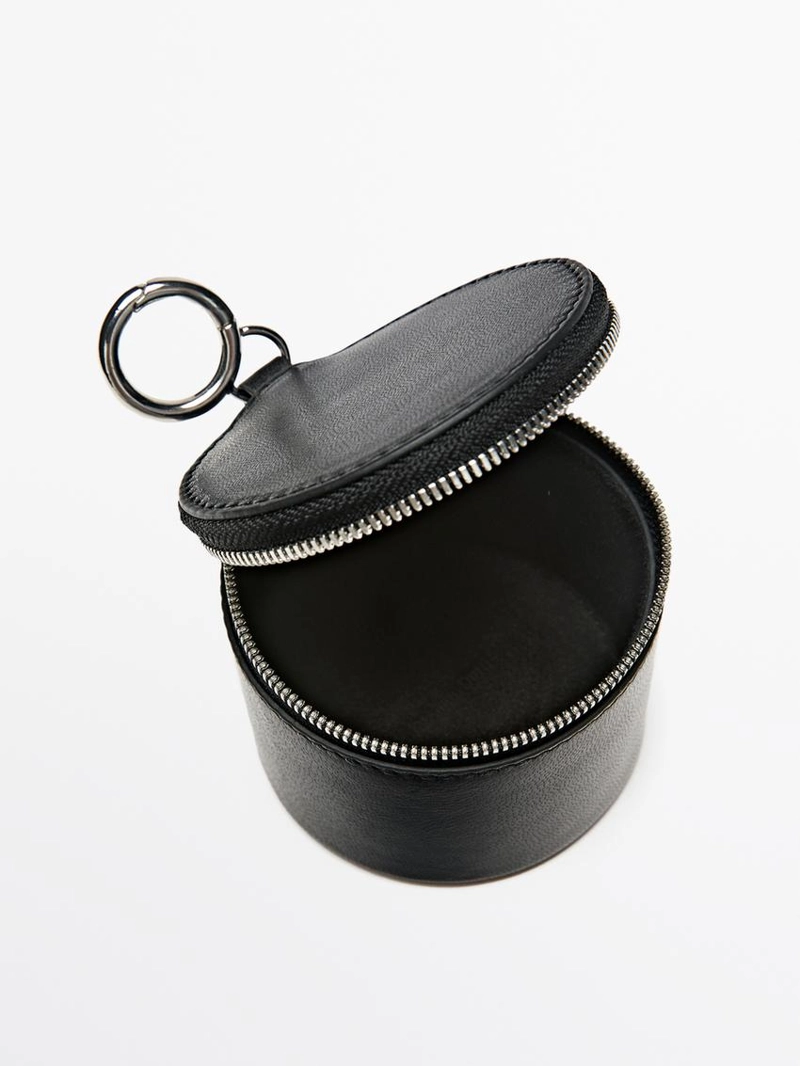 Сумка из овечьей кожи с отделкой нубук, с кристаллами